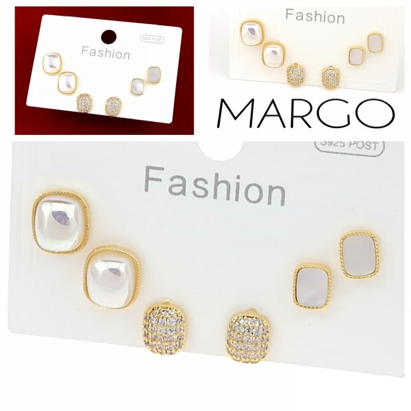gold plated earrings with exclusive cubic zirconia