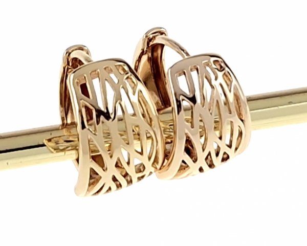 exclusive swarovski gold-plated earrings