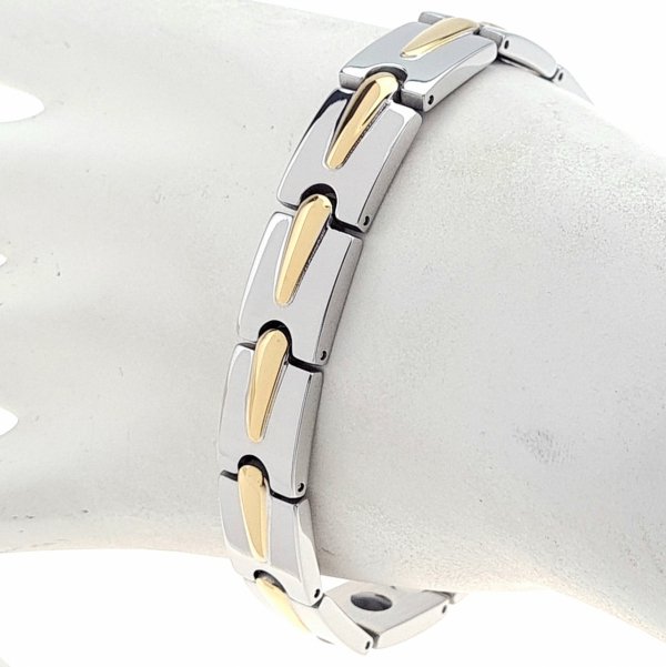 BRACELET GOLD CELEBRITY STAINLESS STEEL