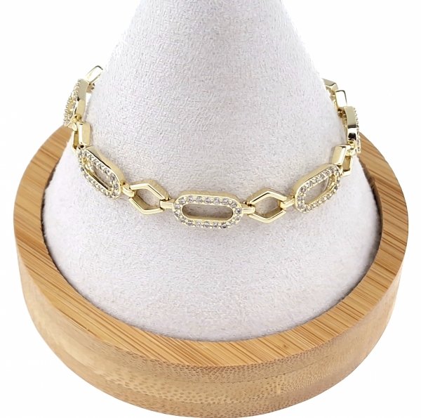 gold bracelet for a gold-plated leg