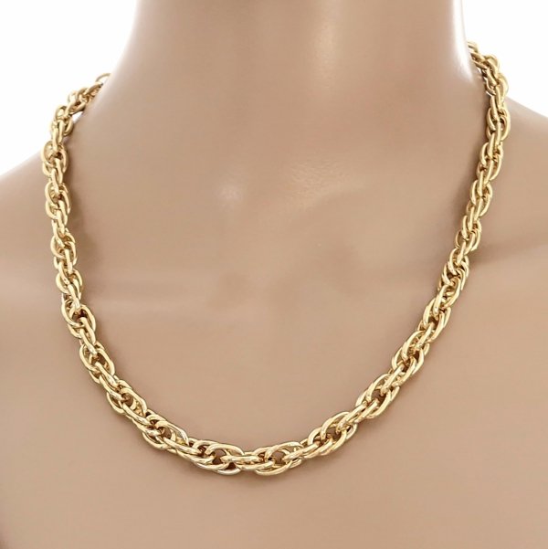 Gold Chain Celebrity Gold Plated Necklace 14K XUPING