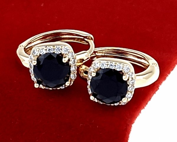exclusive swarovski gold-plated earrings