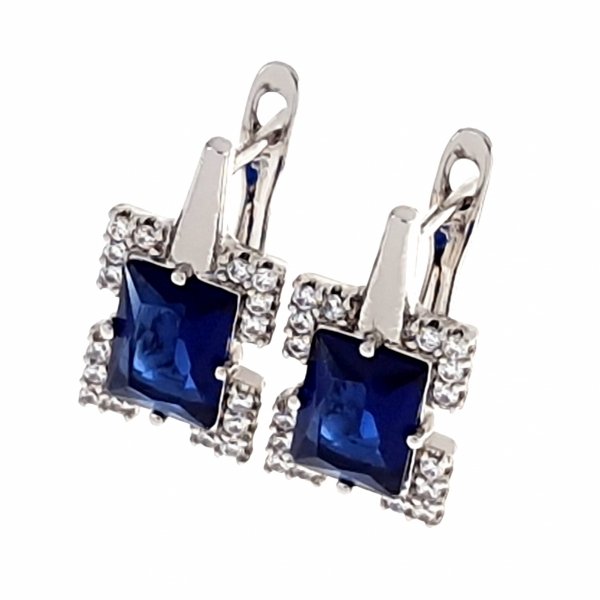gold plated earrings with exclusive cubic zirconia