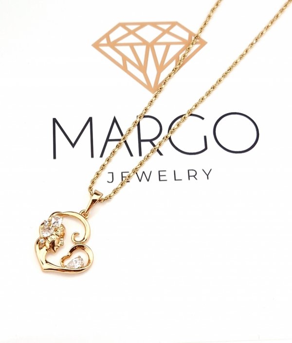 gold pendant 18k shiny xuping