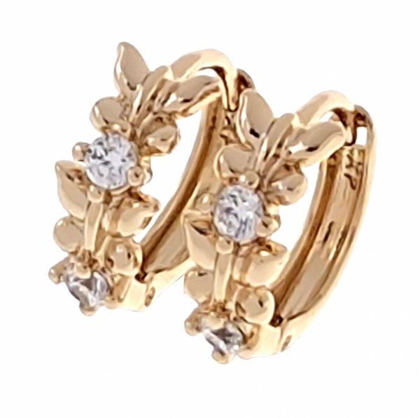 exclusive swarovski gold-plated earrings