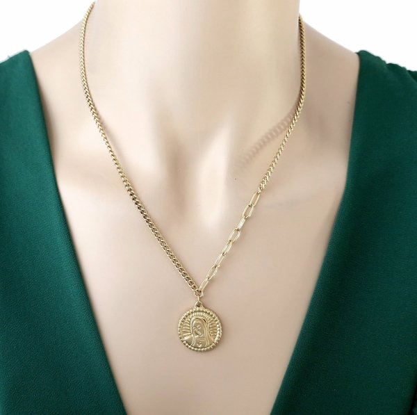 GOLD CHAIN NECKLACE celebrity STAINLESS STEEL