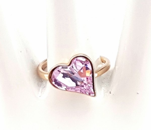 gold ring 18,00mm. gold-plated engagement xuping