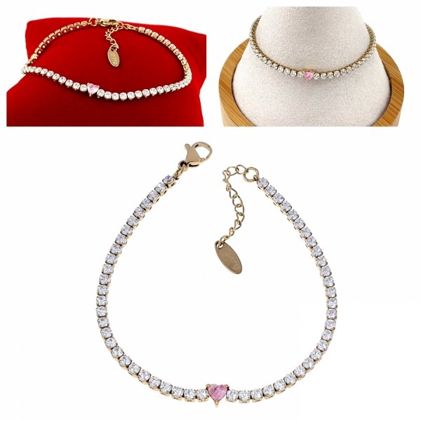 BRACELET GOLD CELEBRITY STAINLESS STEEL