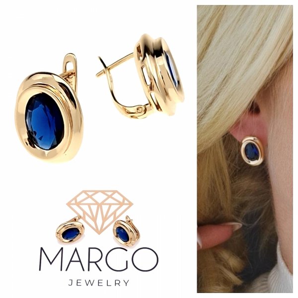 gold plated earrings with exclusive cubic zirconia