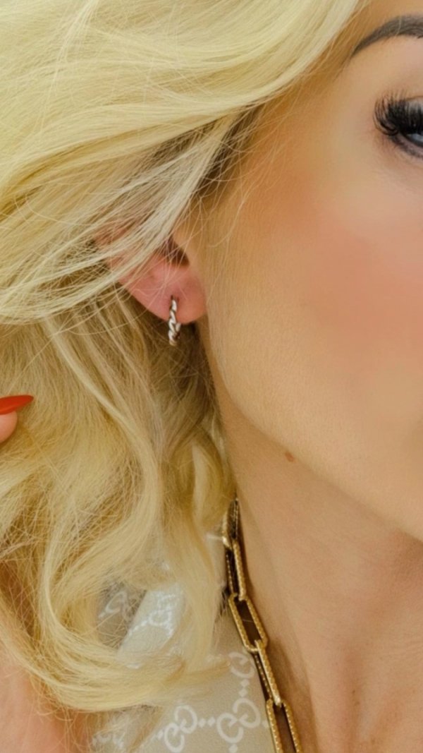 gold plated earrings with exclusive cubic zirconia
