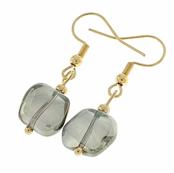 gold earrings made of stainless steel