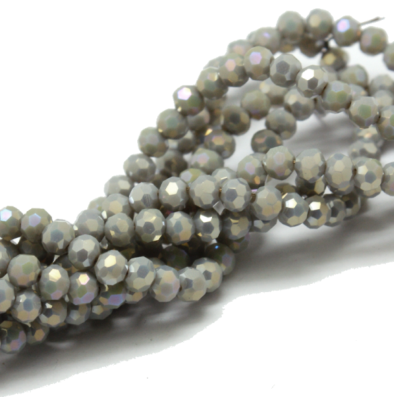 Glass beads faceted strands