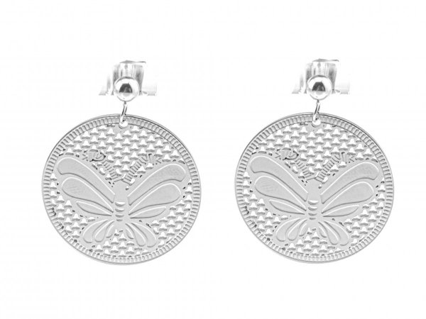 gold earrings made of stainless steel