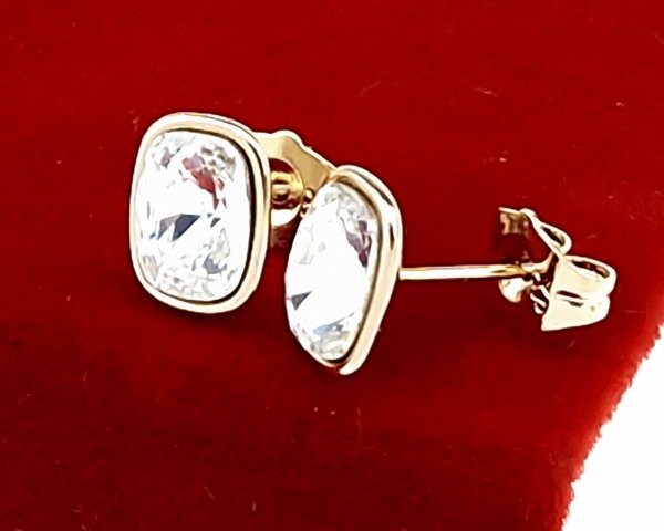 exclusive swarovski gold-plated earrings