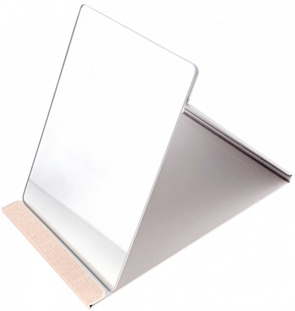 Portable folding cosmetic mirror