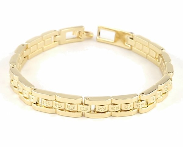 gold bracelet for a gold-plated leg
