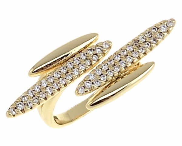 gold ring 17,00mm. gold-plated engagement xuping