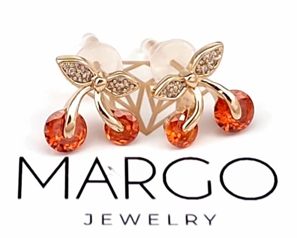exclusive swarovski gold-plated earrings