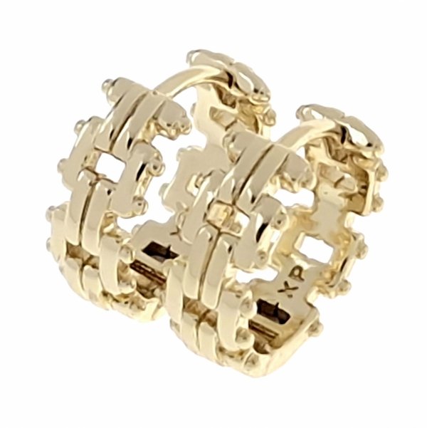 gold plated earrings with exclusive cubic zirconia