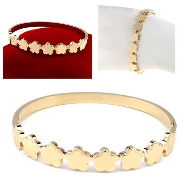 BRACELET GOLD CELEBRITY STAINLESS STEEL