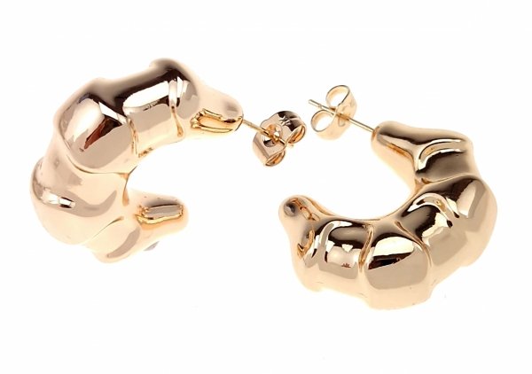 gold plated earrings with exclusive cubic zirconia