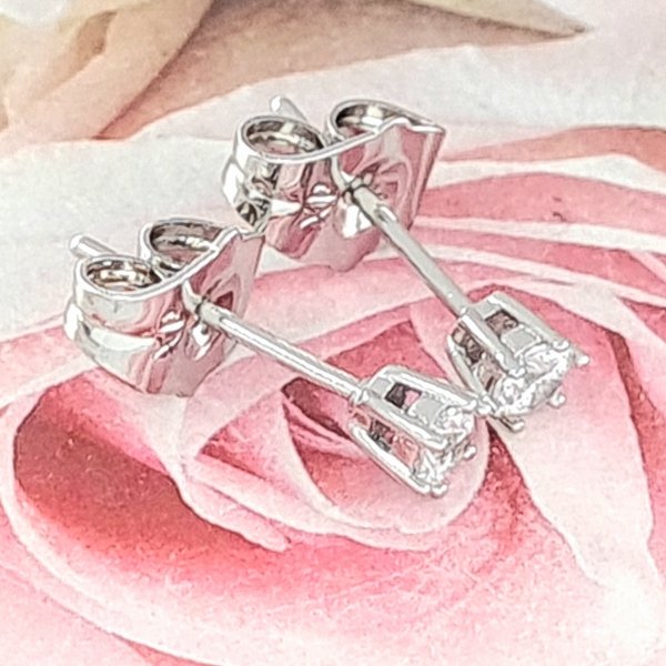 gold plated earrings with exclusive cubic zirconia
