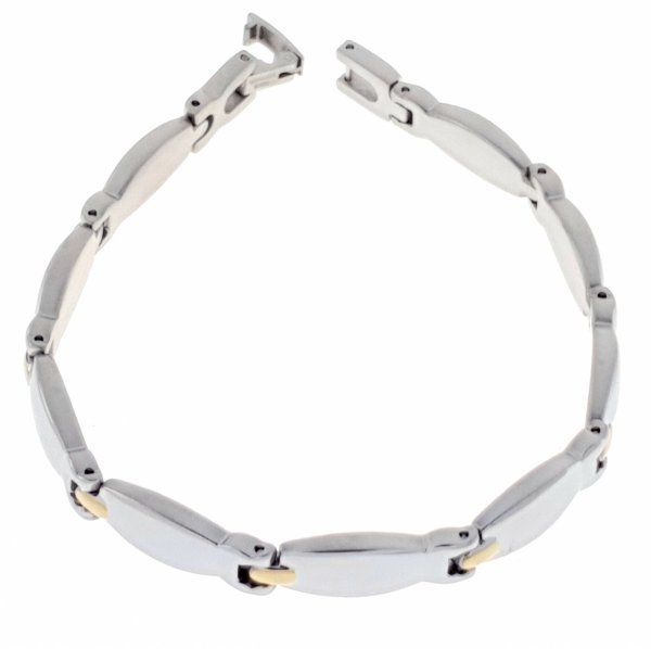 BRACELET GOLD CELEBRITY STAINLESS STEEL