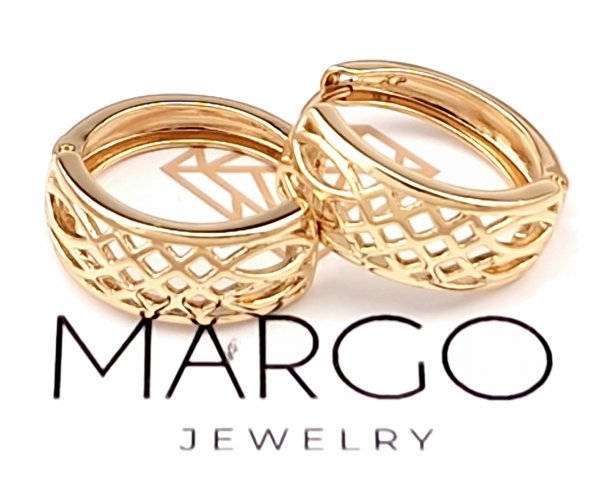 gold plated earrings with exclusive cubic zirconia