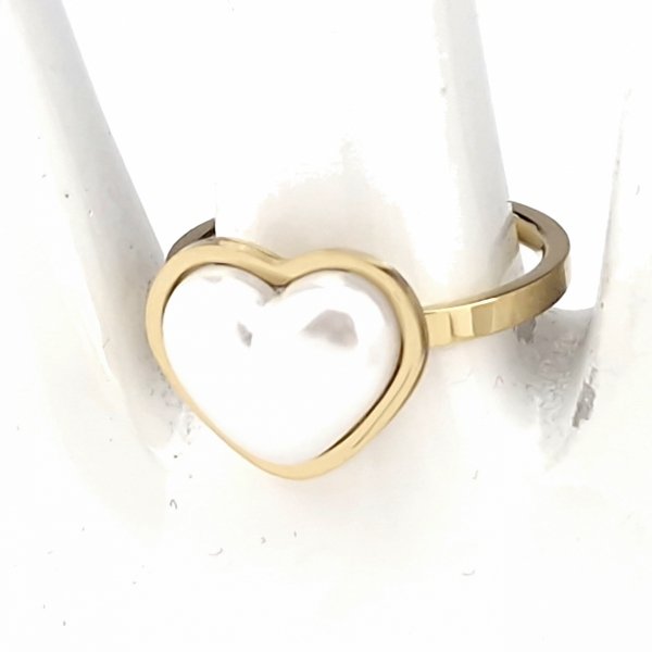 ring 19,00mm gold stainless steel