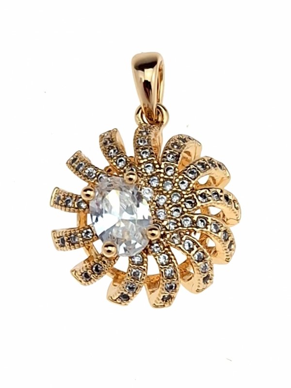 gold pendant 18k shiny xuping