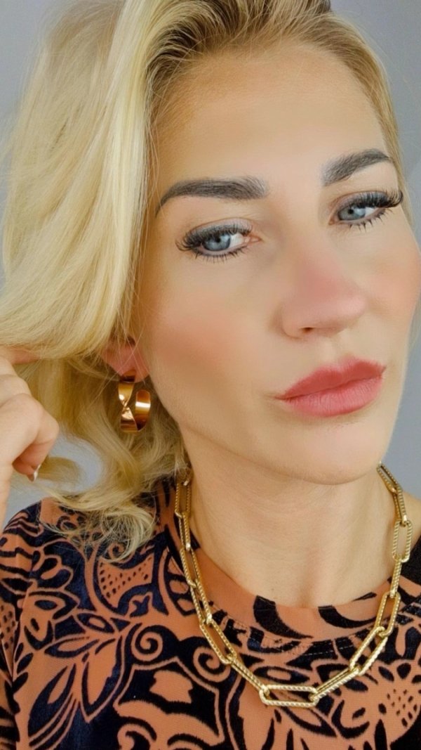 gold plated earrings with exclusive cubic zirconia
