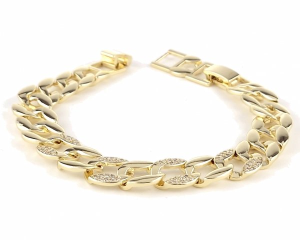 gold bracelet for a gold-plated leg