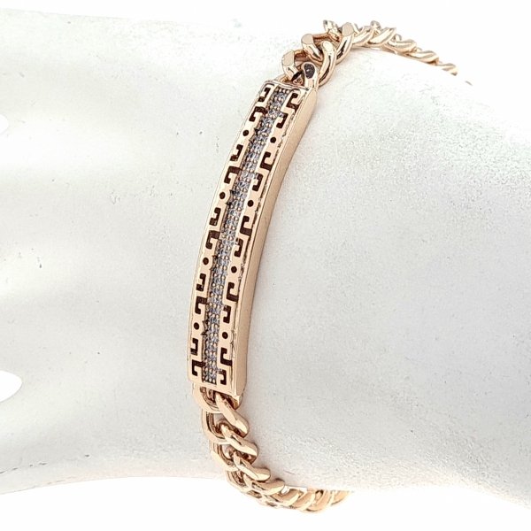 gold bracelet for a gold-plated leg