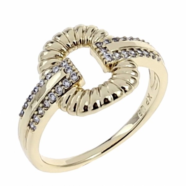 gold ring 18,60mm. gold-plated engagement xuping