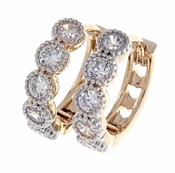 exclusive swarovski gold-plated earrings
