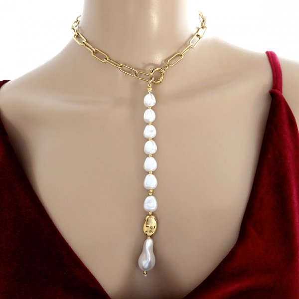 GOLD CHAIN NECKLACE celebrity STAINLESS STEEL
