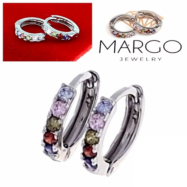 gold plated earrings with exclusive cubic zirconia