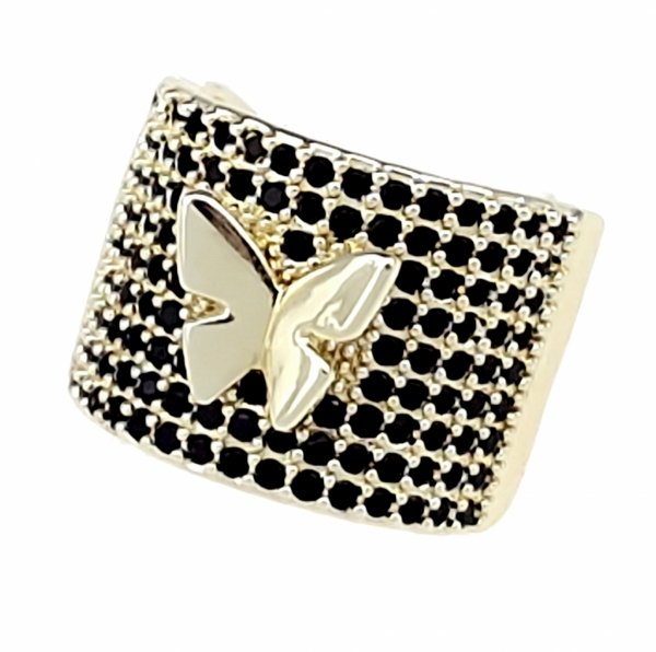 gold ring 17,00mm. gold-plated engagement xuping