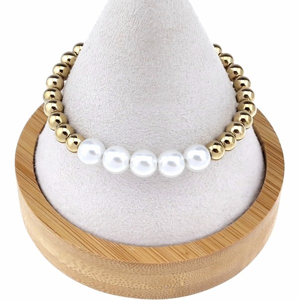 BRACELET GOLD CELEBRITY STAINLESS STEEL
