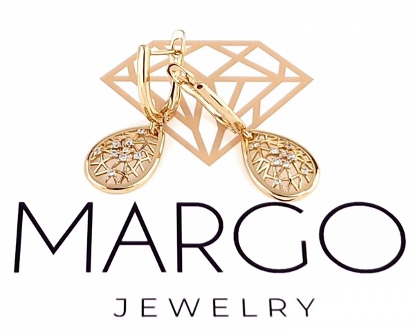 exclusive swarovski gold-plated earrings