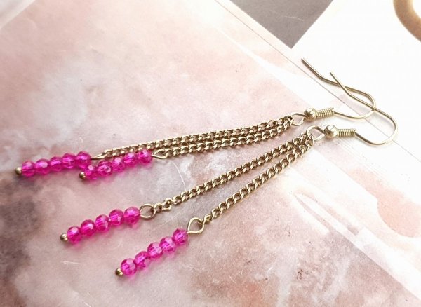 gold earrings made of stainless steel