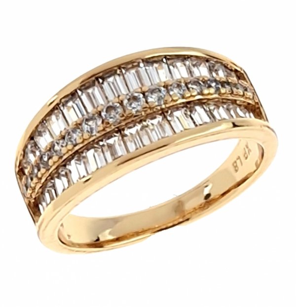 gold ring 18,60mm. gold-plated engagement xuping