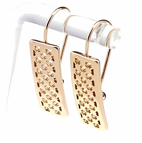 exclusive swarovski gold-plated earrings