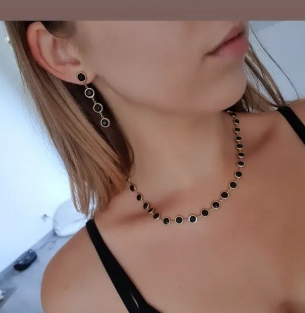 GOLD CHAIN NECKLACE celebrity STAINLESS STEEL