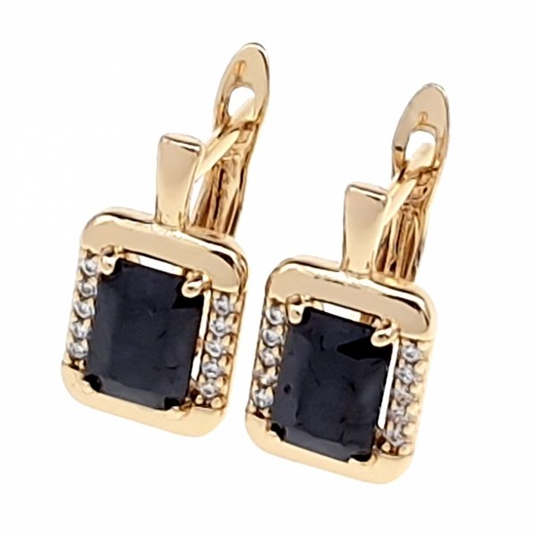 exclusive swarovski gold-plated earrings