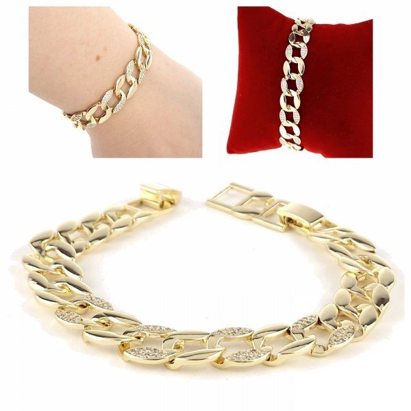 gold bracelet for a gold-plated leg