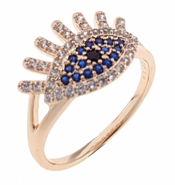 gold ring 17,00mm. gold-plated engagement xuping