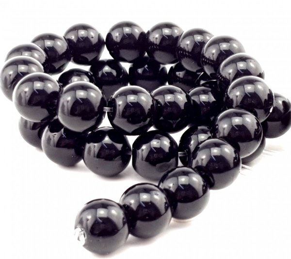 Glass beads faceted strands