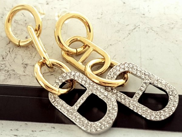 gold plated earrings with exclusive cubic zirconia