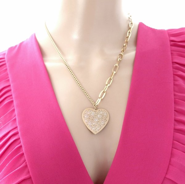 GOLD CHAIN NECKLACE celebrity STAINLESS STEEL
